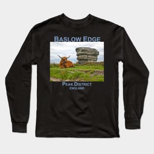 Highland Cattle on Baslow Edge, Peak District, Derbyshire Long Sleeve T-Shirt